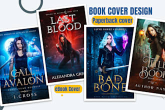 design a professional book cover for amazon kindle, ebook or paperback