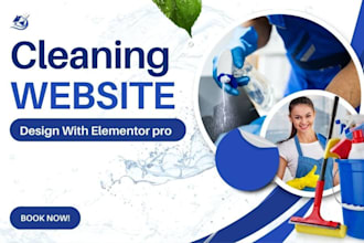 responsive house and office cleaning website in wordpress