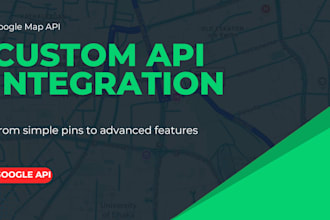 integrate google maps API with custom features