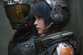draw fantasy or sci fi charater concept art, game illustration
