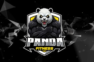 animal esports mascot logo, gorilla, king, panda, pegasus