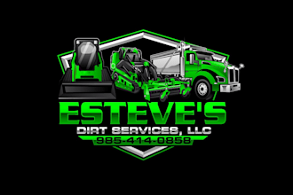 create professional and specially dirt service logo design