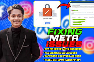 create and fix meta business suite and ad account, meta pixel
