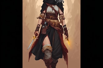 unique dnd character art and dnd character art