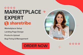 setup sharetribe marketplace landing page sharetribe mvp sharetribe website
