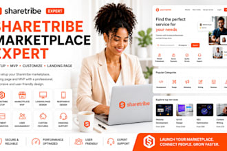 setup sharetribe marketplace landing page sharetribe mvp sharetribe website