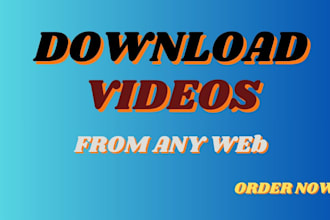 scrape the  videos from any web into downloadable format