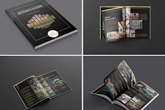 design luxury real estate brochure, modern property marketing