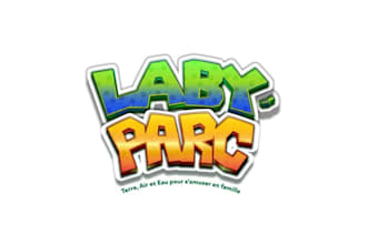 design wonderful logo parc attraction familial