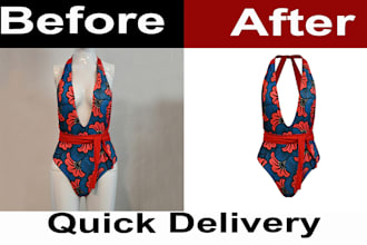 create professional ghost mannequin and neck joint effect for apparel