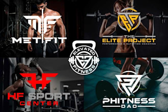 design a professional gym, fitness, and sports logo for your brand