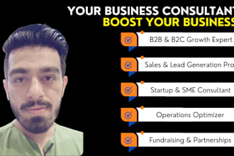 be your dedicated business consultant and collaborator