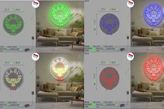 make custom led neon logo design