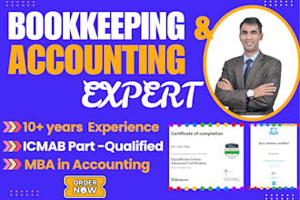 do expert bookkeeping and accounting in quickbooks online, xero