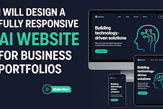 design fully responsive ai website for business portfolio