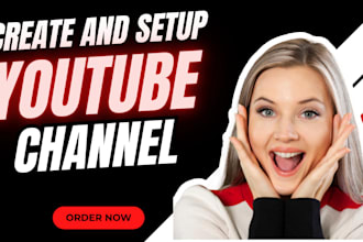 create and setup youtube channel