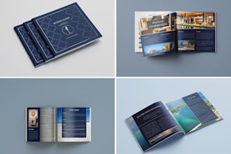 design a professional real estate brochure or property flyer