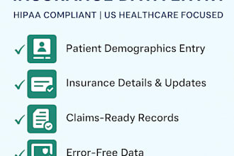 handle US healthcare patient and insurance data entry