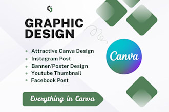 eye catchy canva social media post design for instagram and youtube