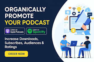 promote your podcast organically through social media and SEO
