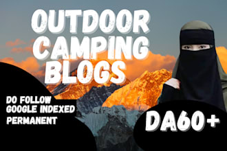 do high da dr outdoor and camping guest post with do follow backlinks