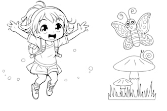 create colouring page for kids