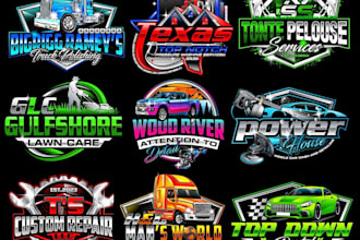 do automotive, car wash, auto dealership and car detailing logo design