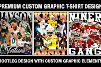 design a crazy 90s vintage bootleg t shirt, rap, nba t shirt