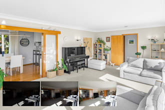do hdr and single exposure real estate photo editing