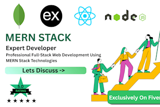 develop mern stack web applications as experienced mern stack developer