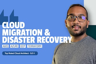 architect enterprise cloud migration with disaster recovery on AWS azure gcp