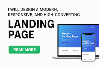 create responsive wordpress and high converting landing page