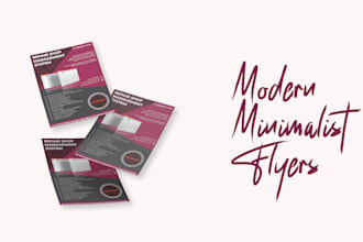 create modern flyer design for your event or business