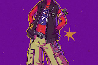 do a character concept art