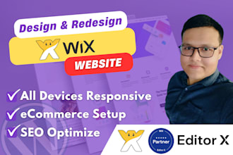 do wix website design, redesign wix website, wix online store