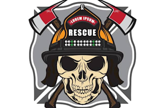 design awesome firefighter logo
