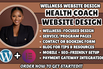 health coach website, wellness website design, lifestyle coach website
