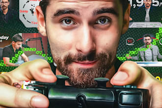 design a youtube thumbnail in iman gadzhi style