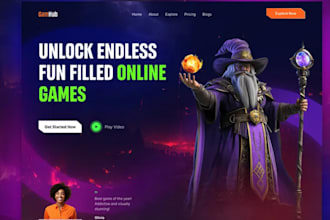 design gaming coach, esports trainer, booking and consulting website