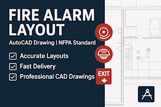 design professional fire alarm system layout in autocad