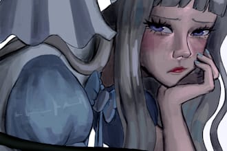 draw custom illustrations of your characters, ocs or fanart
