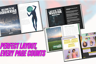 do book layout design for professional publishing
