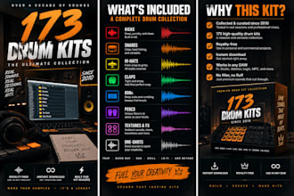 send you 173 drum kits