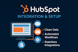 setup hubspot integration with salesforce zapier shopify website mailchimp slack