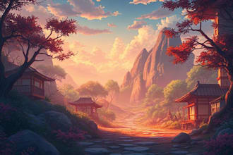 draw anime background graphics novel and environment art