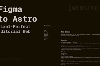be your pixel perfect developer for your figma editorial designs