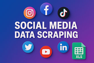 extract social media data in any paltforms