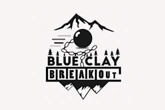 design memorable blue clay breakout logo