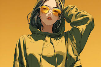 draw a character in vector