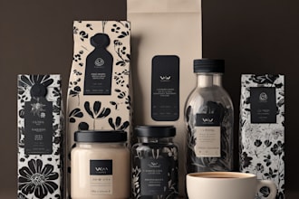 do premium product label, box package, pouch bag design